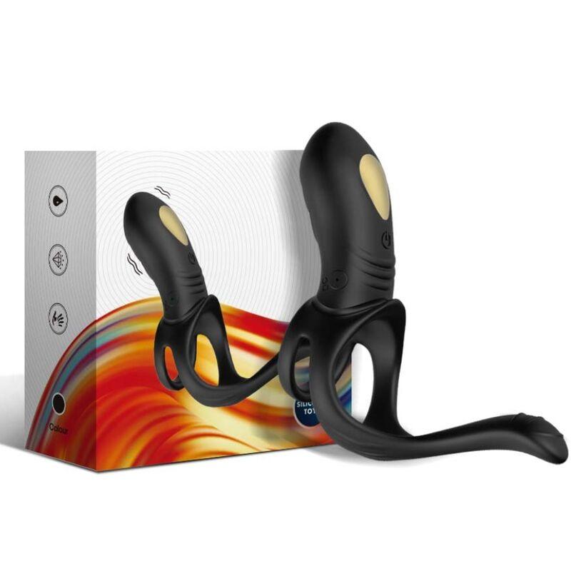 ARMONY - JOY JUMPER ANILLO VIBRADOR PAREJAS & PLUG ANAL CONTROL REMOTO NEGRO - Sensuana.es