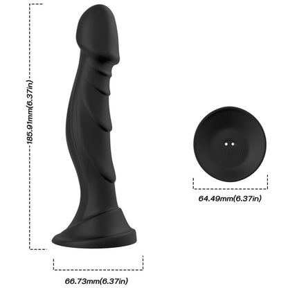 ARMONY - DILDO VIBRADOR & PLUG ANAL CONTROL REMOTO NEGRO - Sensuana.es