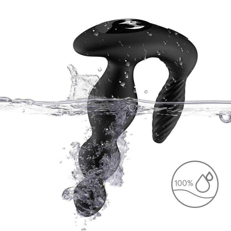 ARMONY - MANFUN VIBRADOR & ESTIMULADOR PLUG ANAL CONTROL REMOTO NEGRO - Sensuana.es