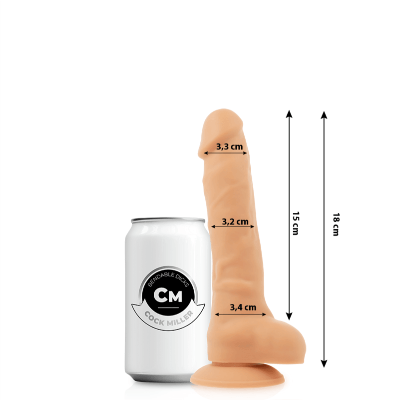 COCK MILLER - SILICONA DENSITY COCKSIL ARTICULABLE 18 CM - Sensuana.es