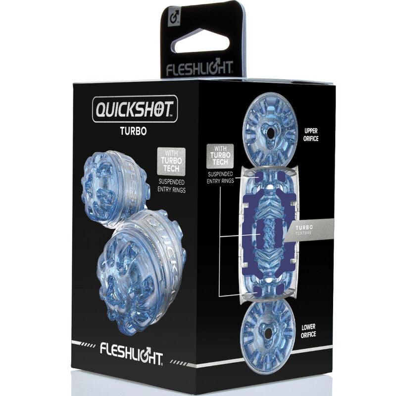 FLESHLIGHT - MASTURBADOR QUICKSHOT TURBO BLUE ICE - Sensuana.es