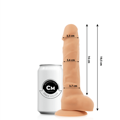 COCK MILLER - SILICONA DENSITY ARTICULABLE COCKSIL 19.5 CM - Sensuana.es