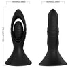 ARMONY - VIBRADOR & PLUG ANAL SILICONA NEGRO - Sensuana.es