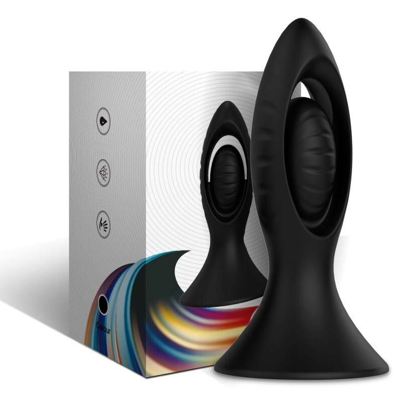 ARMONY - VIBRADOR & PLUG ANAL SILICONA NEGRO - Sensuana.es