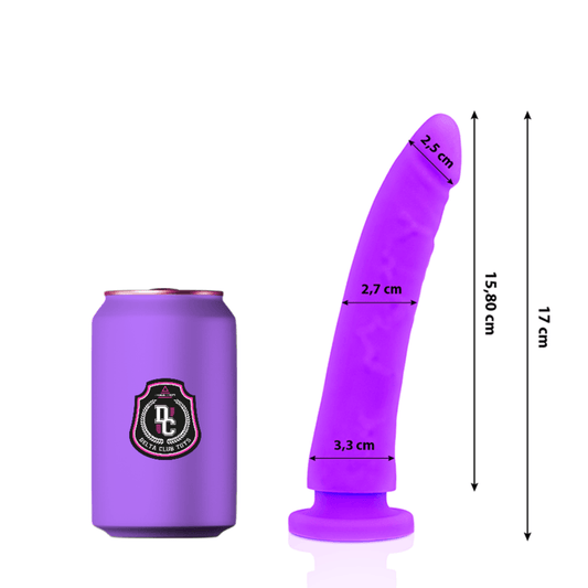 DELTA CLUB - TOYS DILDO LILA SILICONA MEDICA 17 CM -O- 3 CM - Sensuana.es