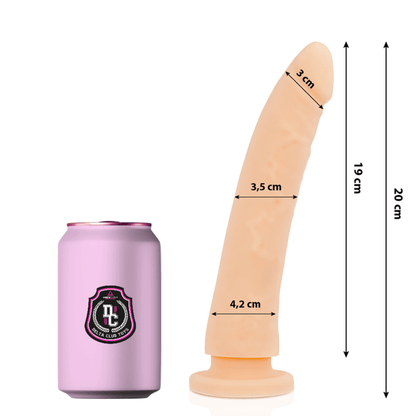 DELTA CLUB - TOYS DILDO NATURAL SILICONA MEDICA 20 CM -O- 4 CM - Sensuana.es