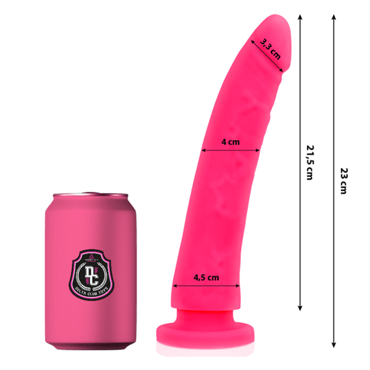 DELTA CLUB - TOYS DILDO ROSA SILICONA MEDICA 23 CM -O- 4.5 CM - Sensuana.es