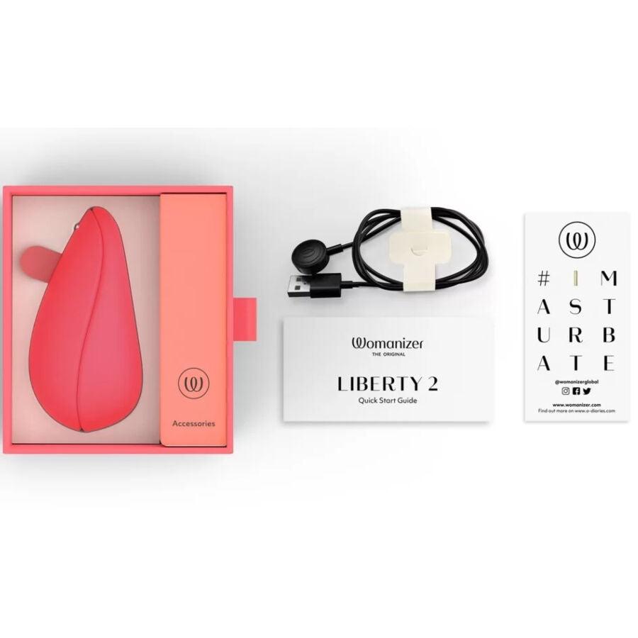 WOMANIZER - LIBERTY 2 ESTIMULADOR & SUCCIONADOR CLITORIS VERDE CLARO - Sensuana.es