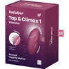 SATISFYER - TAP & CLIMAX 1 VIBRADOR LAY-ON ROJO - Sensuana.es