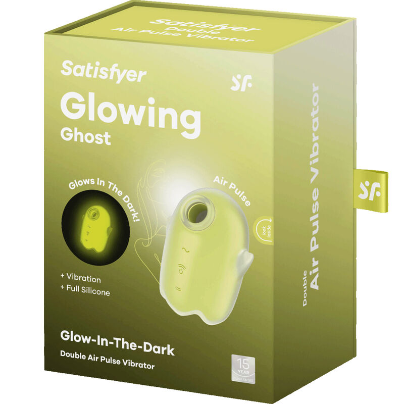 SATISFYER - GLOWING GHOST AIR PULSE & VIBRADOR AMARILLO - Sensuana.es