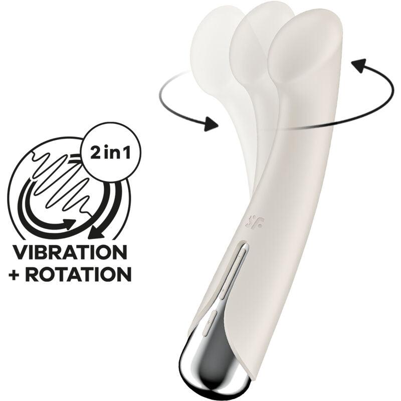 SATISFYER - SPINNING G-SPORT 1 VIBRADOR ROTADOR ROJO - Sensuana.es