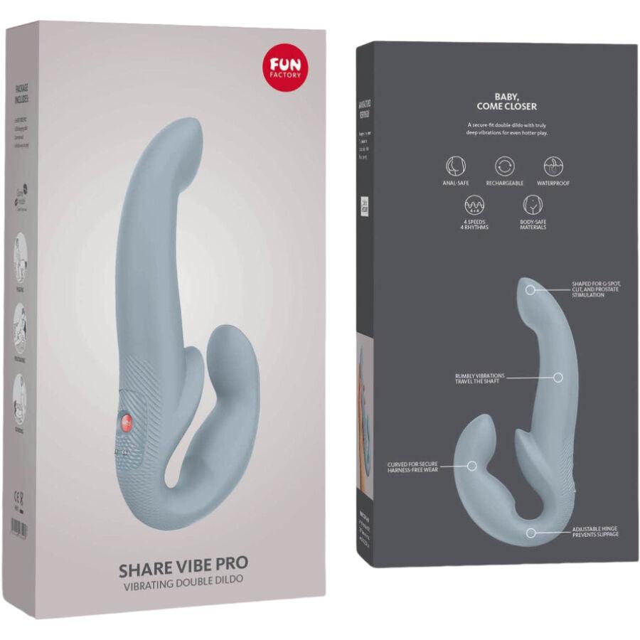 FUN FACTORY - SHARE VIBE PRO VIBRADOR DOBLE GRANATE - Sensuana.es