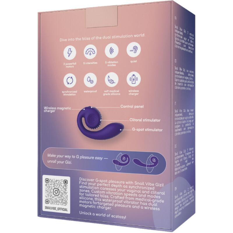 SNAIL VIBE - GIZI ESTIMULADOR DUAL ROSA - Sensuana.es