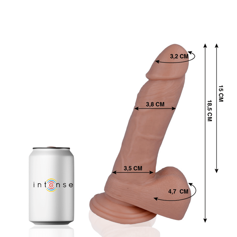 MR INTENSE - 14 PENE REALISTICO 18.5 CM -O- 3.8 CM - Sensuana.es