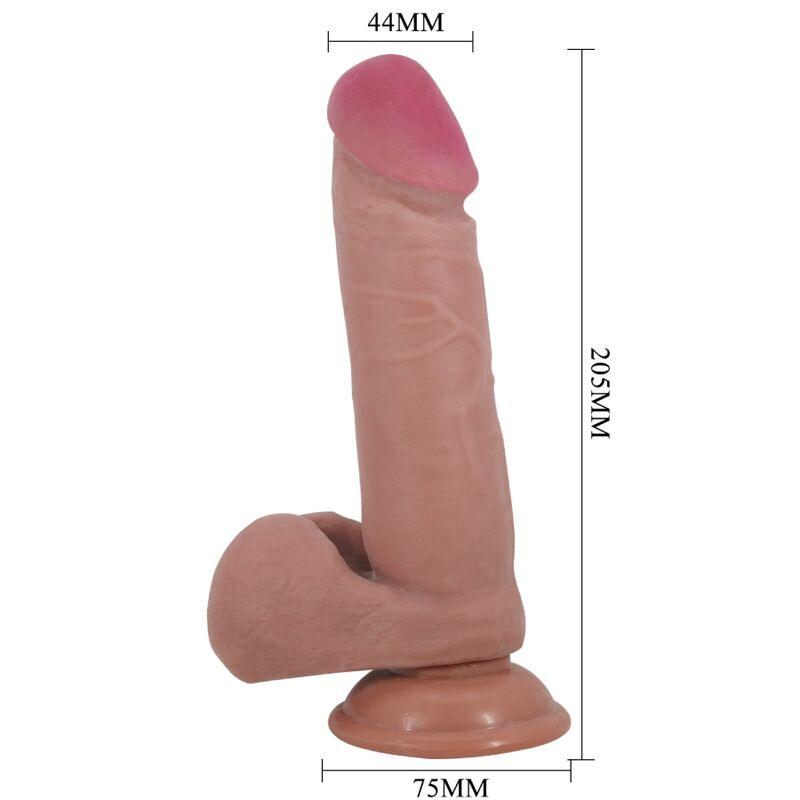 PRETTY LOVE - SLIDING SKIN SERIES DILDO REALÍSTICO CON VENTOSA PIEL DESLIZANTE NATURAL 20.5 CM - Sensuana.es