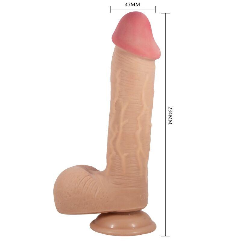 PRETTY LOVE - SLIDING SKIN SERIES DILDO REALÍSTICO CON VENTOSA PIEL DESLIZANTE NATURAL 23.4 CM - Sensuana.es