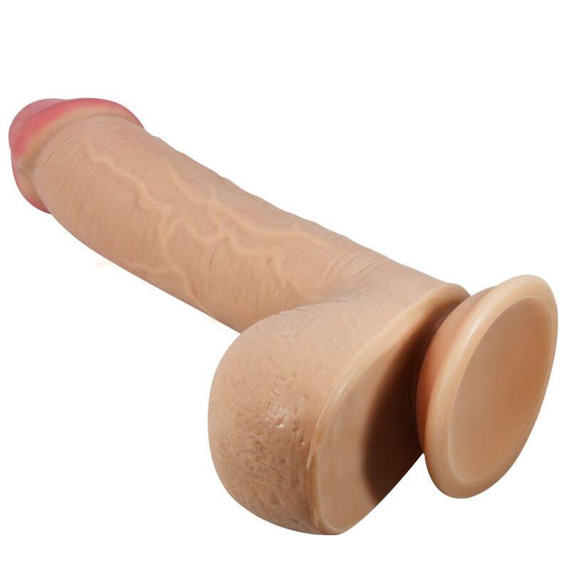 PRETTY LOVE - SLIDING SKIN SERIES DILDO REALÍSTICO CON VENTOSA PIEL DESLIZANTE NATURAL 23.4 CM - Sensuana.es