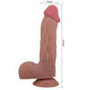 PRETTY LOVE - SLIDING SKIN SERIES DILDO REALÍSTICO CON VENTOSA PIEL DESLIZANTE MULATO 23.4 CM - Sensuana.es