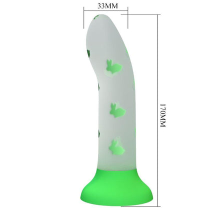 PRETTY LOVE - MAGICAL NIGHTFALL DILDO SIN VIBRACIÓN LUMINOSO VERDE - Sensuana.es