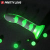 PRETTY LOVE - MAGICAL NIGHTFALL DILDO SIN VIBRACIÓN LUMINOSO VERDE - Sensuana.es