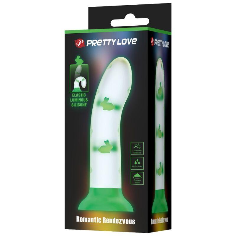 PRETTY LOVE - MAGICAL NIGHTFALL DILDO SIN VIBRACIÓN LUMINOSO VERDE - Sensuana.es