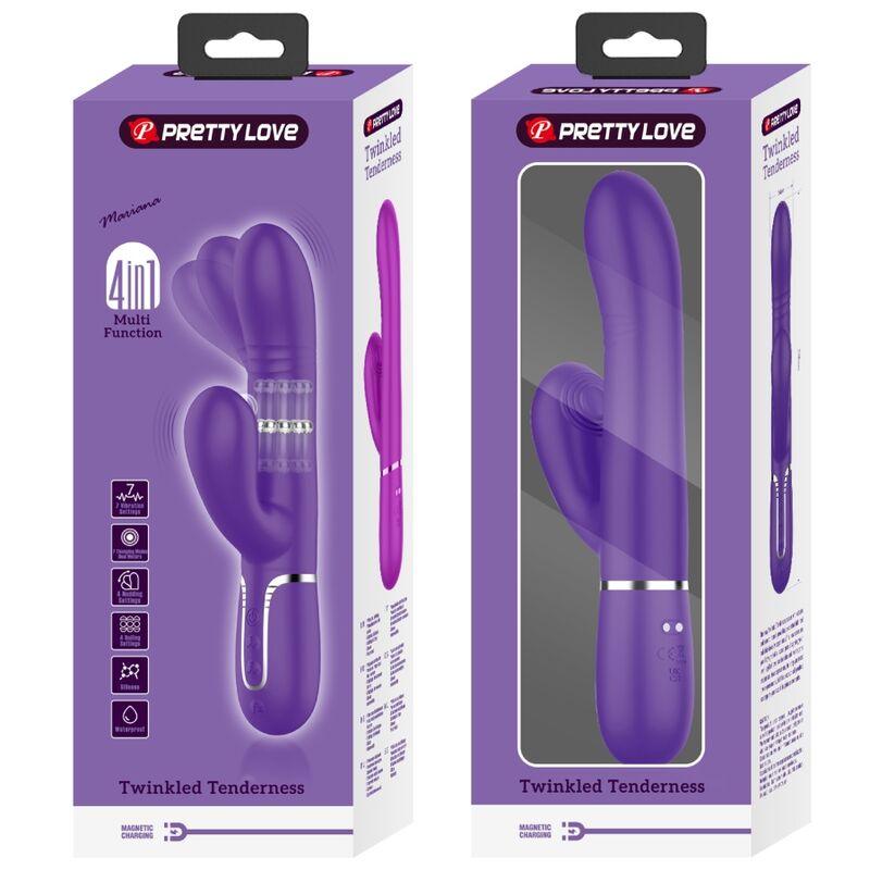 PRETTY LOVE - VIBRADOR PUNTO G MULTIFUNCIÓN MORADO - Sensuana.es