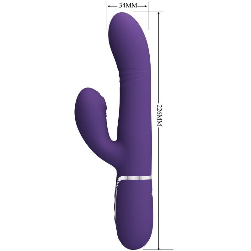 PRETTY LOVE - VIBRADOR PUNTO G MULTIFUNCIÓN MORADO - Sensuana.es