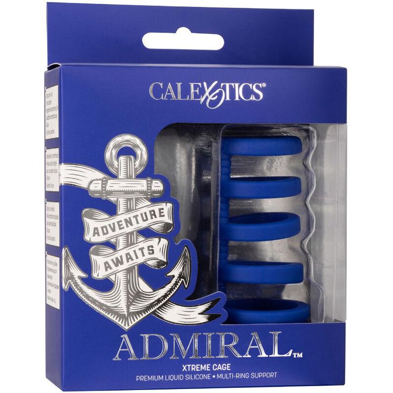 CALEXOTICS - ADMIRAL JAULA XTREME PARA PENE AZUL - Sensuana.es