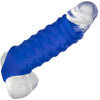 CALEXOTICS - ADMIRAL BEADED FUNDA PENE SILICONA LÍQUIDA AZUL - Sensuana.es