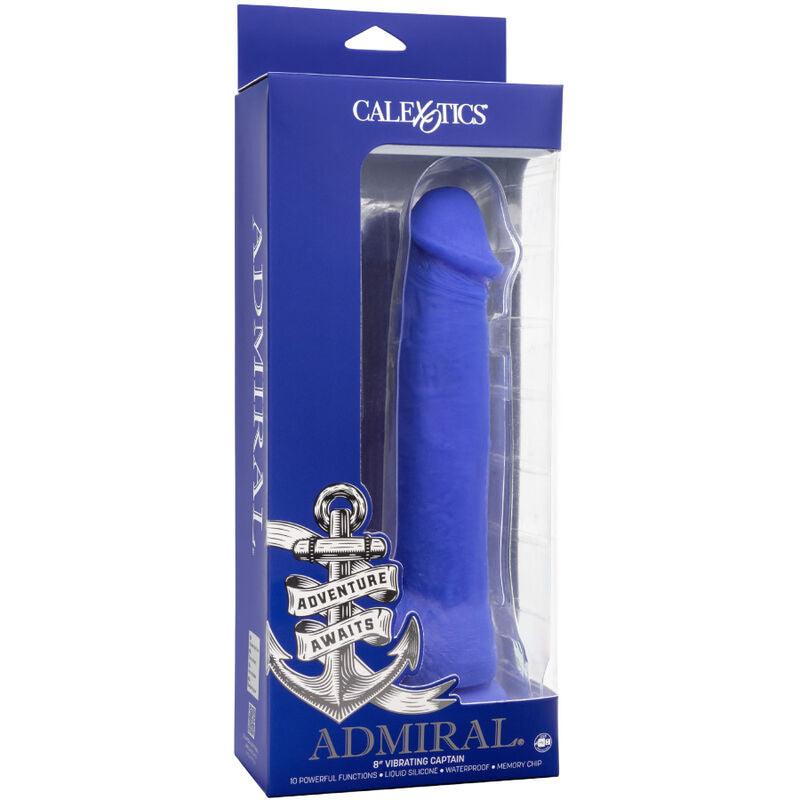 CALEXOTICS - ADMIRAL CAPTAIN DILDO REALISTICO VIBRADOR AZUL - Sensuana.es