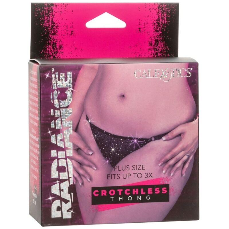 CALEXOTICS - RADIANCE TANGA SIN ENTREPIERNA PEDRERÍA TALLA GRANDE - Sensuana.es