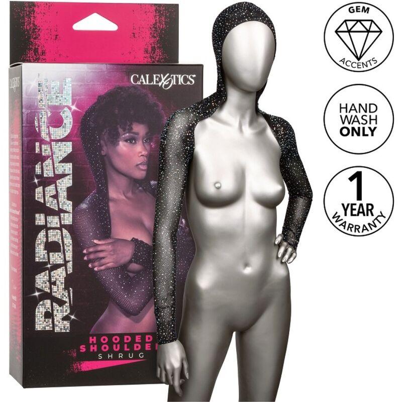 CALEXOTICS - RADIANCE ENCOGIMIENTO DE HOMBROS CON CAPUCHA PEDRERÍA - Sensuana.es