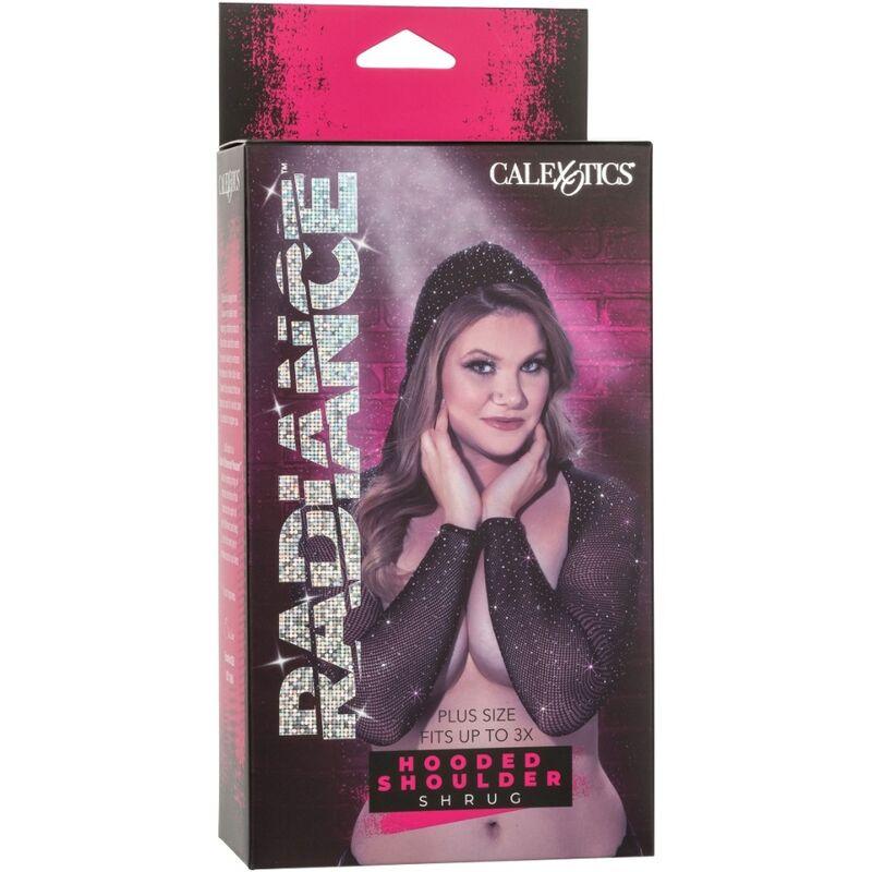 CALEXOTICS - RADIANCE ENCOGIMIENTO DE HOMBROS CON CAPUCHA PEDRERÍA TALLA GRANDE - Sensuana.es