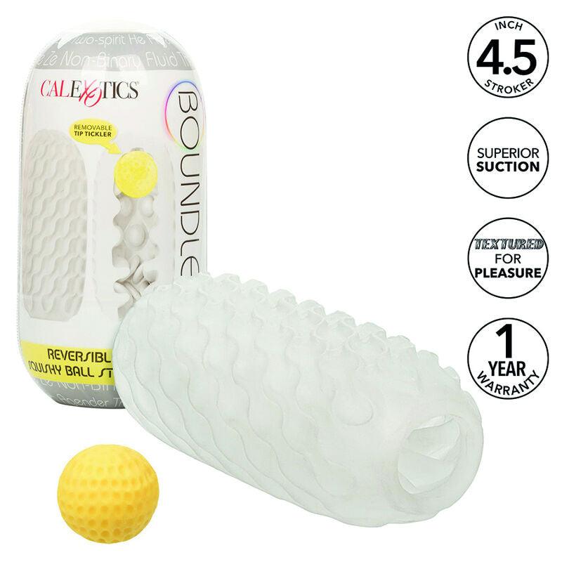 CALEXOTICS - BOUNDLESS STROKER BLANDO REVERSIBLE AMARILLO - Sensuana.es