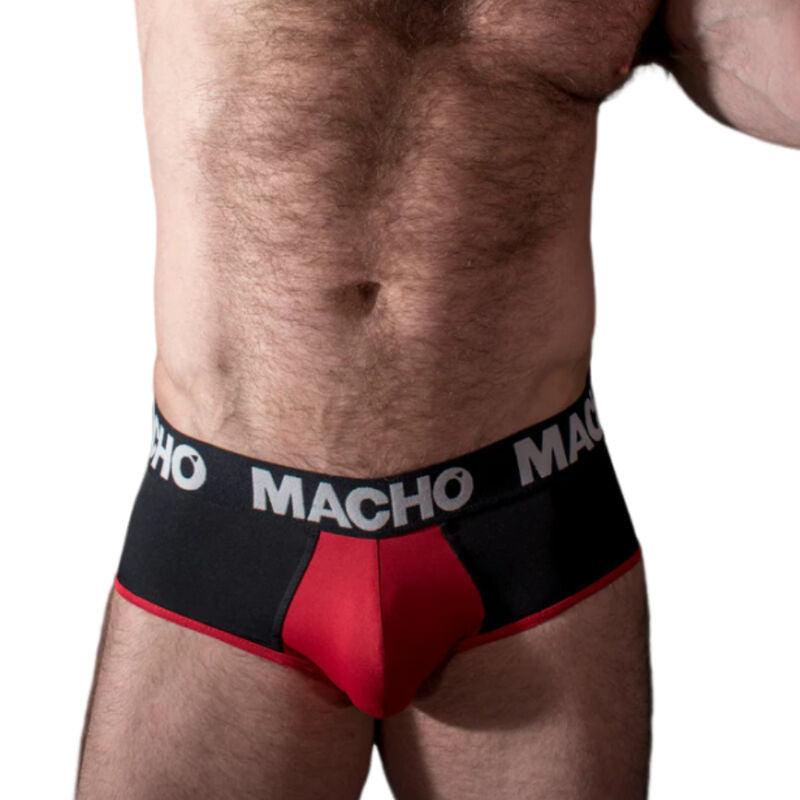 MACHO - MS26N SLIP NEGRO/ROJO S - Sensuana.es