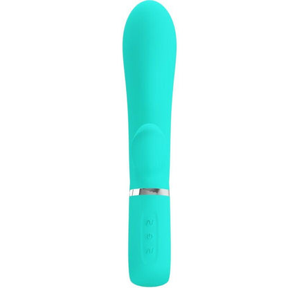 PRETTY LOVE - THOMAS VIBRADOR PUNTO G MULTIFUNCIÓN VERDE AGUA - Sensuana.es