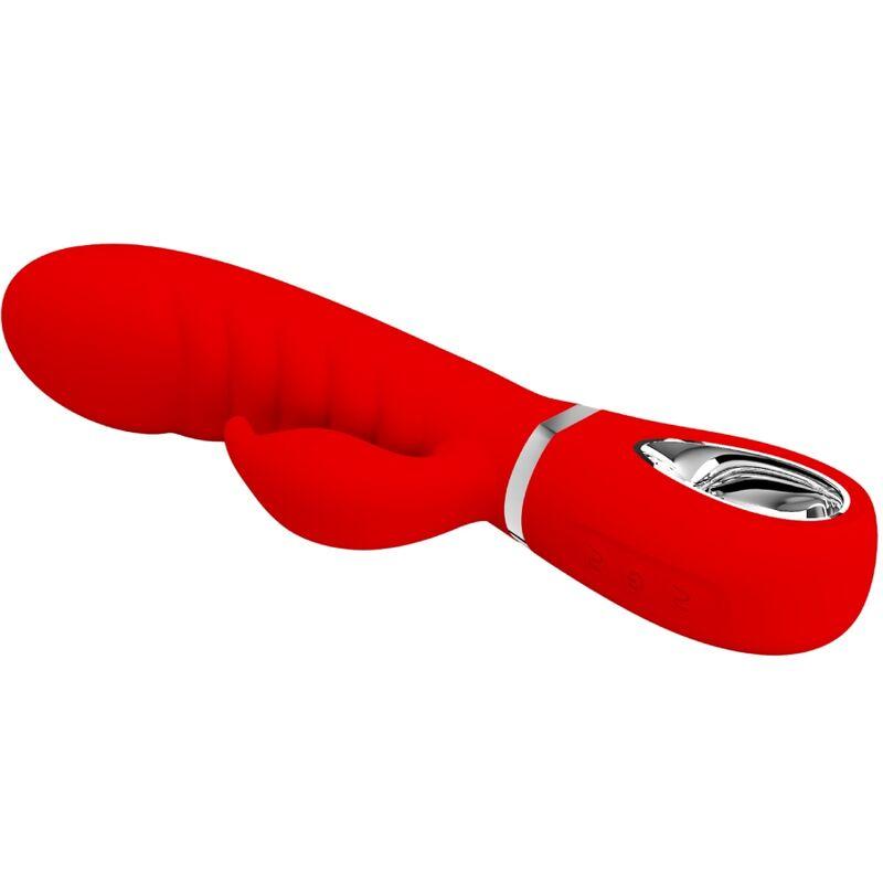 PRETTY LOVE - PRESCOTT VIBRADOR PUNTO G MULTIFUNCIÓN ROJO - Sensuana.es