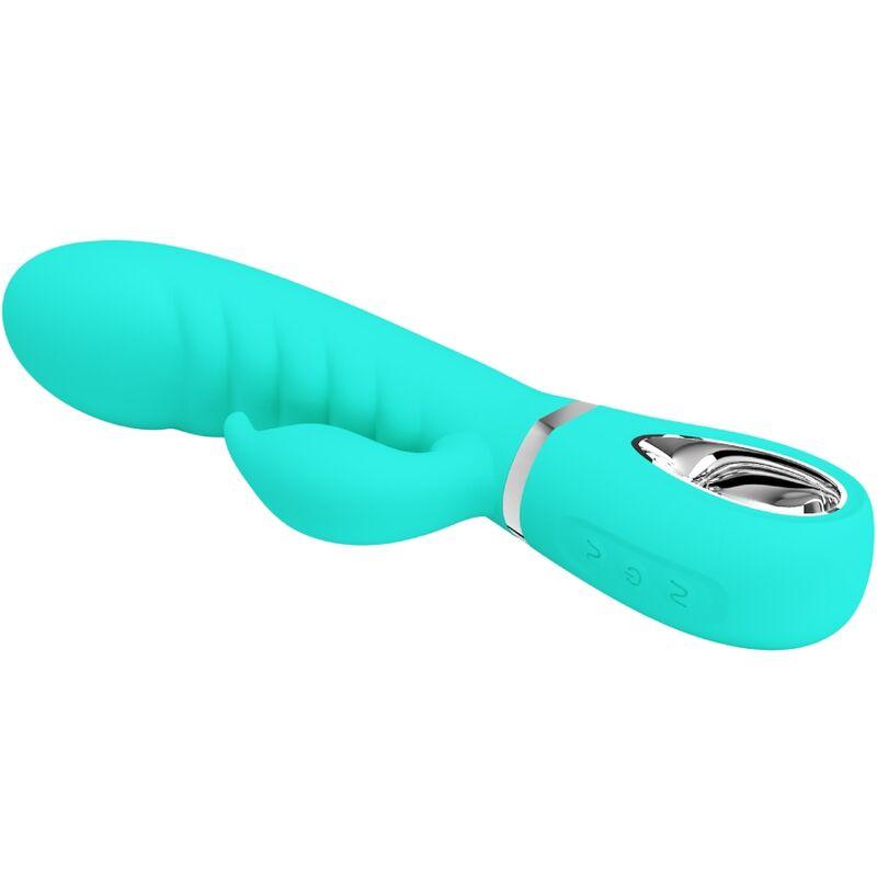 PRETTY LOVE - PRESCOTT VIBRADOR PUNTO G MULTIFUNCIÓN VERDE AGUA - Sensuana.es