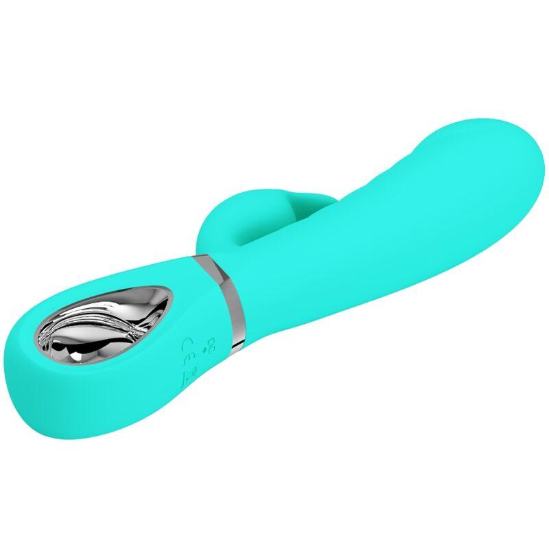 PRETTY LOVE - PRESCOTT VIBRADOR PUNTO G MULTIFUNCIÓN VERDE AGUA - Sensuana.es