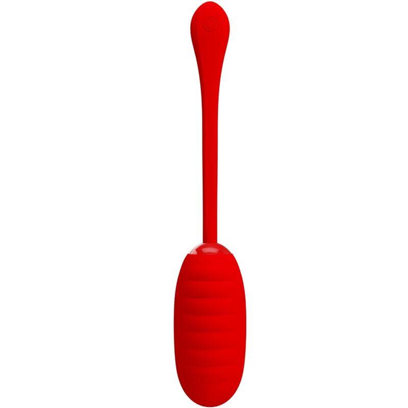 PRETTY LOVE - KIRK HUEVO VIBRADOR RECARGABLE ROJO - Sensuana.es