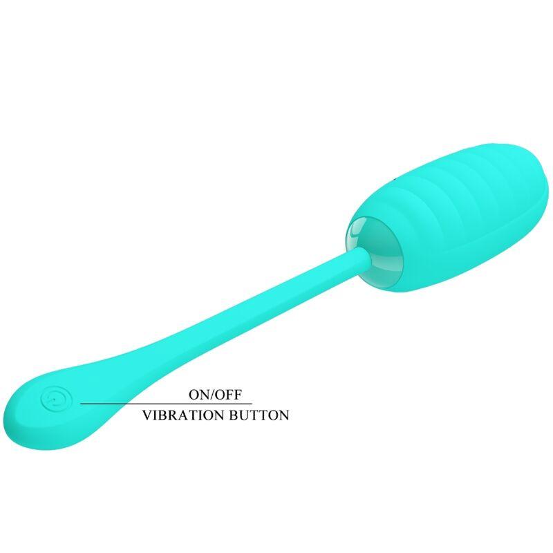 PRETTY LOVE - KIRK HUEVO VIBRADOR RECARGABLE VERDE AGUA - Sensuana.es