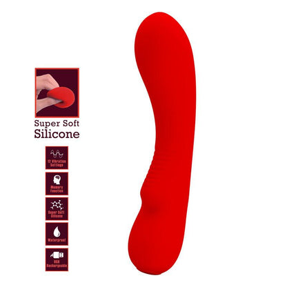 PRETTY LOVE - PRESCOTT VIBRADOR RECARGABLE ROJO - Sensuana.es