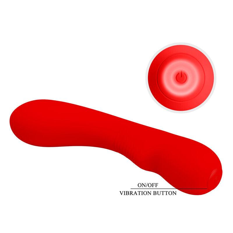 PRETTY LOVE - PRESCOTT VIBRADOR RECARGABLE ROJO - Sensuana.es