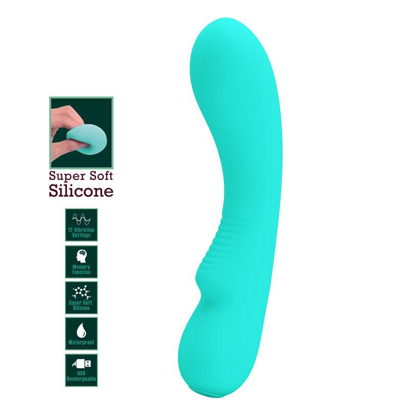 PRETTY LOVE - PRESCOTT VIBRADOR RECARGABLE VERDE AGUA - Sensuana.es