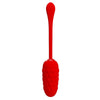 PRETTY LOVE - HUEVO VIBRADOR CON TEXTURA MARINA RECARGABLE ROJO - Sensuana.es