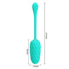 PRETTY LOVE - HUEVO VIBRADOR CON TEXTURA MARINA RECARGABLE VERDE AGUA - Sensuana.es