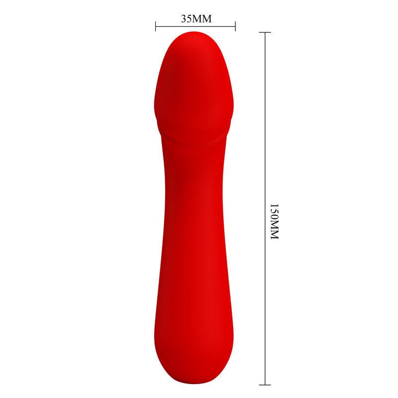 PRETTY LOVE - CETUS VIBRADOR RECARGABLE ROJO - Sensuana.es