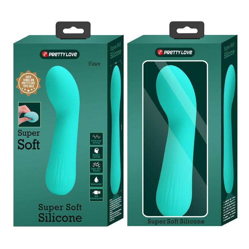 PRETTY LOVE - FAUN VIBRADOR RECARGABLE VERDE AGUA - Sensuana.es