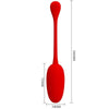 PRETTY LOVE - KNUCKER HUEVO VIBRADOR RECARGABLE ROJO - Sensuana.es