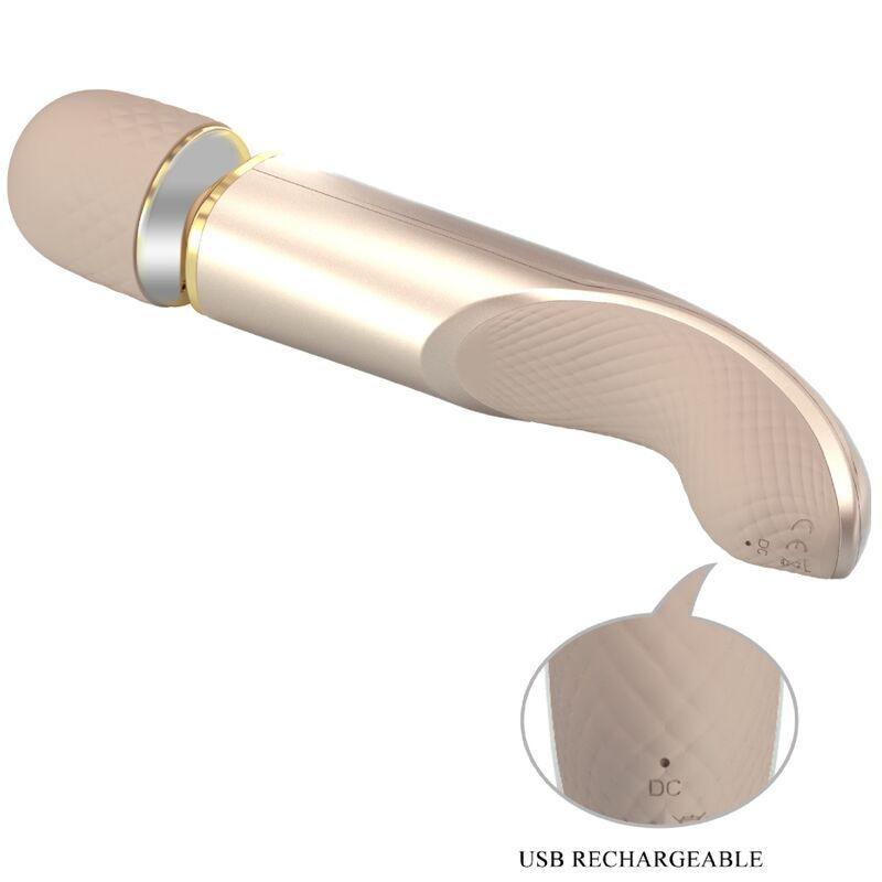 PRETTY LOVE - MASAJEADOR 7 MODOS VIBRACION CHAMPAGNE - Sensuana.es